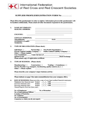red cross registration.